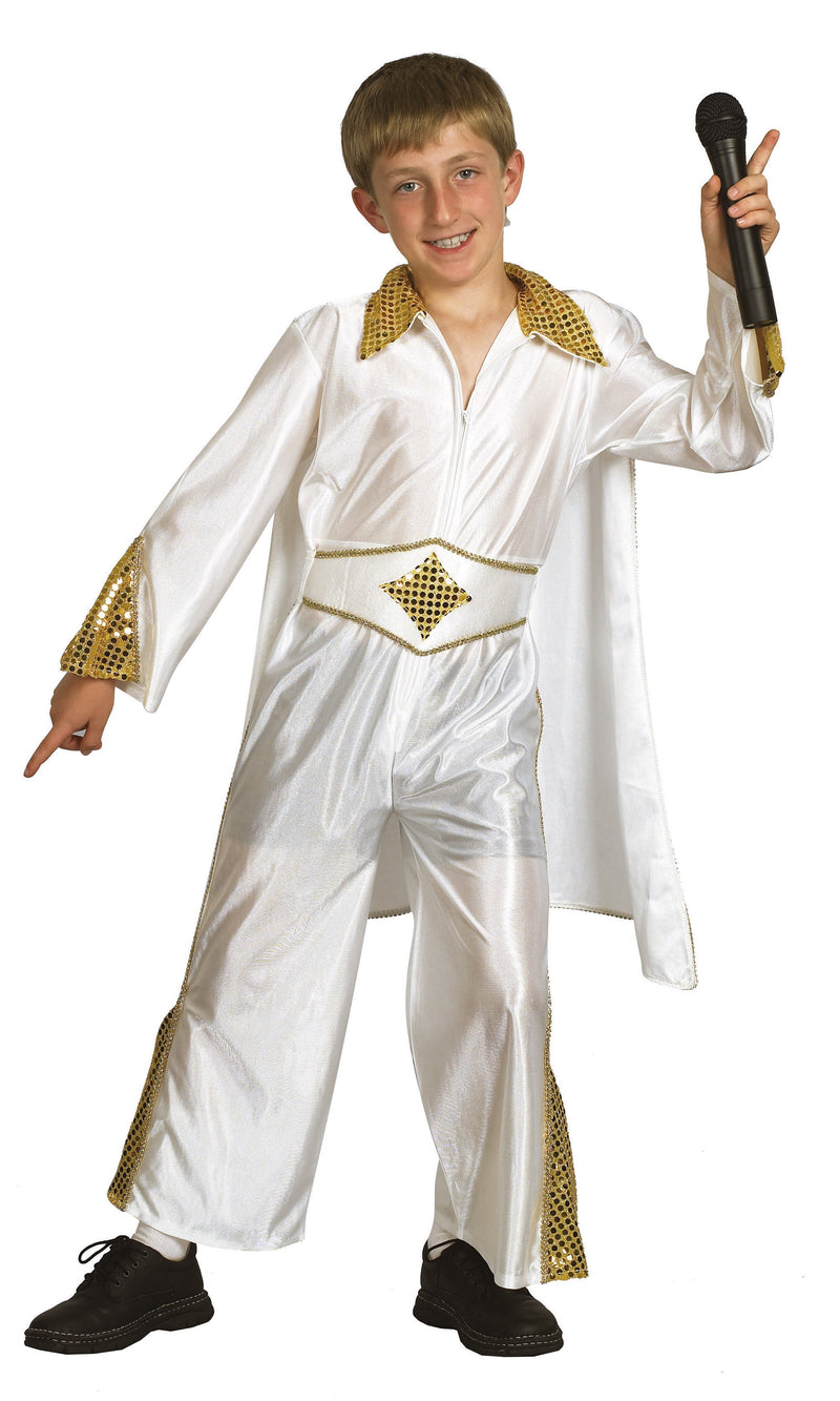 Rock Star Elvis Xl White Childrens Costumes Male Xl Bristol Novelty _1