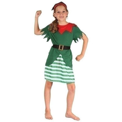 Girls Santa Helper Girl M Childrens Costumes Female To Fit Child Of Height 122cm 134cm Bristol Novelty _1