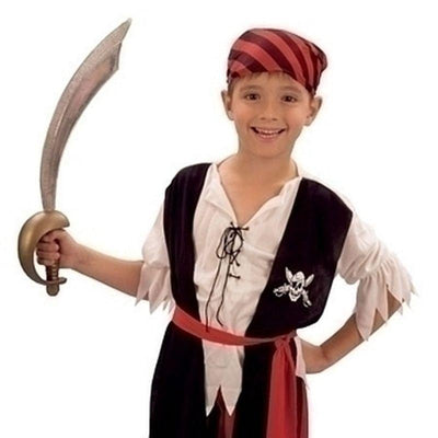 Boys Pirate Boy Jim Medium Childrens Costumes Male Medium 7 9 Years Bristol Novelty _1