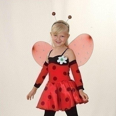 Girls Ladybug Medium Childrens Costumes Female Medium 7 9 Years Bristol Novelty _1