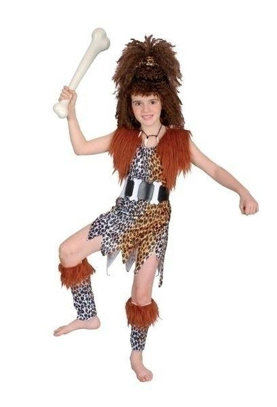 Cavegirl + Wig Xl Childrens Costumes Female To Fit Child Of Height 146cm 159cm Bristol Novelty _1