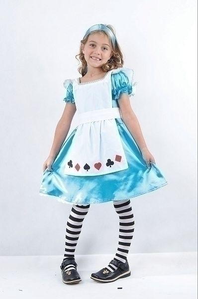 Alice Large Childrens Costumes Female Large 9 12 Years Bristol Novelty _1