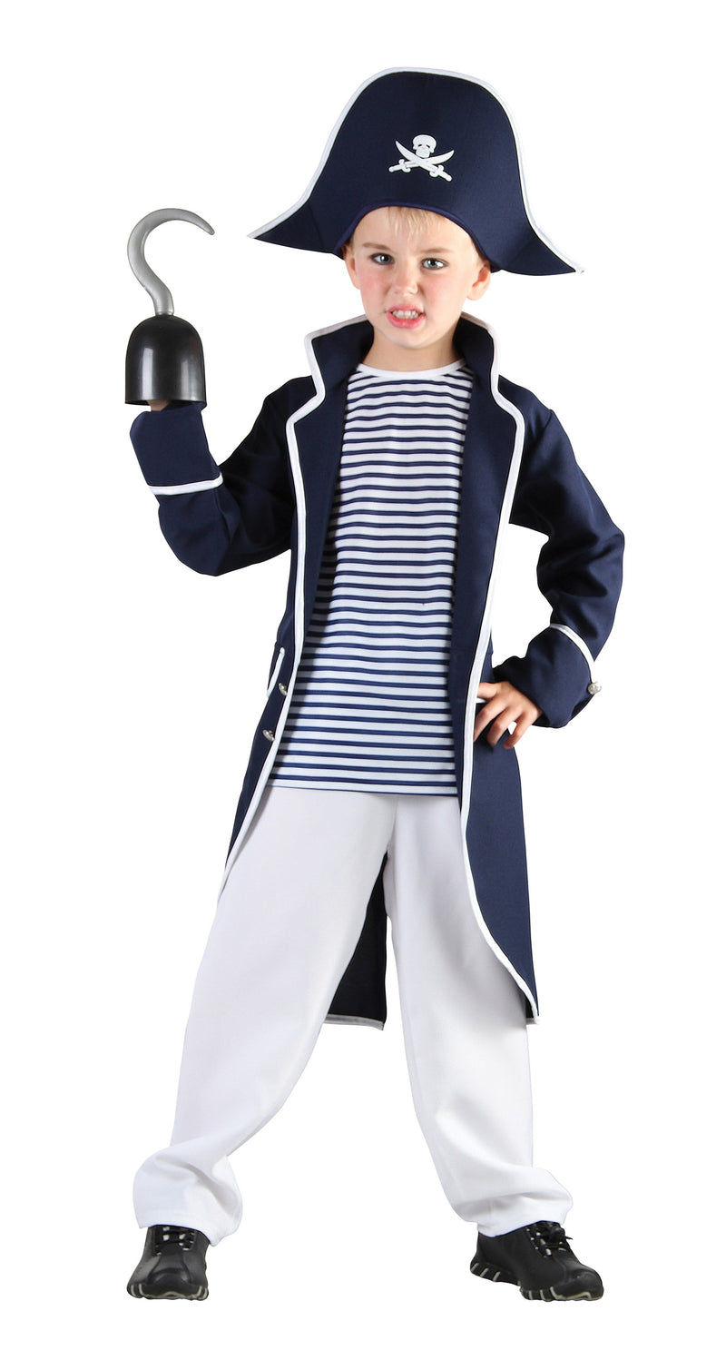Pirate Captain Large Childrens Costumes Male Large 9 12 Years Bristol Novelty _1