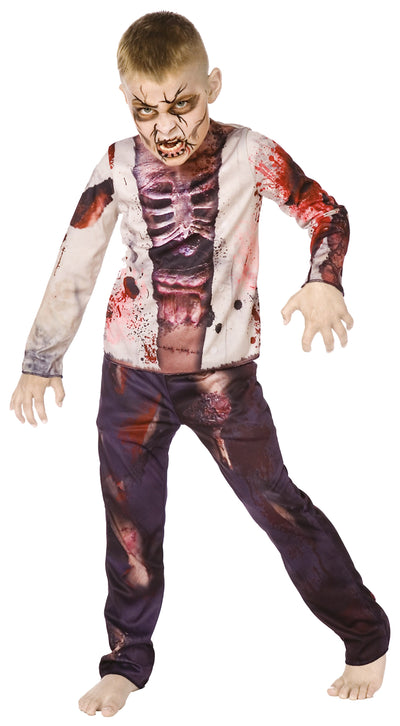 Zombie Boy 3d 110cm Childrens Costumes Male 110cm Bristol Novelty _1