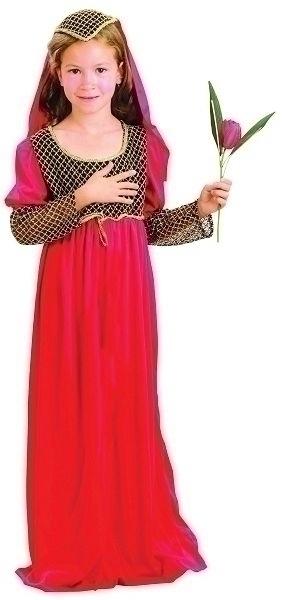 Juliet Large Childrens Costumes Female Large 9 12 Years Bristol Novelty _1