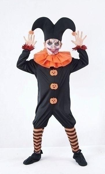 Evil Jester Large Childrens Costumes Male Large 9 12 Years Bristol Novelty _1