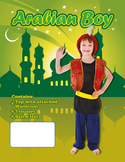 Arabian Boy Xl Red Blue Childrens Costumes Male Xl Bristol Novelty _1