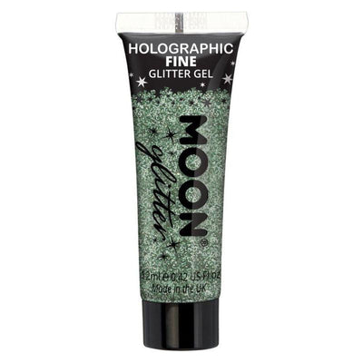 Moon Glitter Holographic Fine Glitter Gel Green Smiffys _1