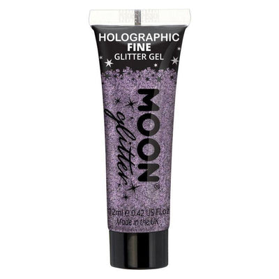 Moon Glitter Holographic Fine Glitter Gel Purple Smiffys _1