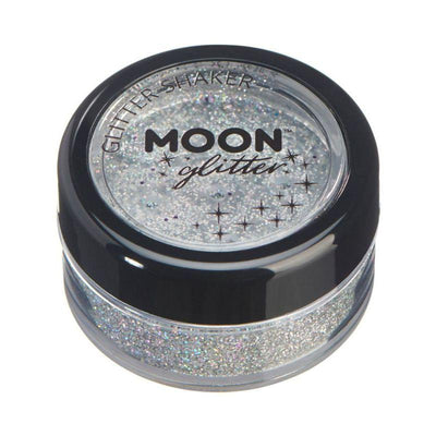 Moon Glitter Holographic Glitter Shakers Silver Smiffys _1