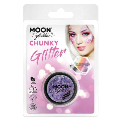Moon Glitter HolograpHic Chunky Glitter Purple Smiffys _1