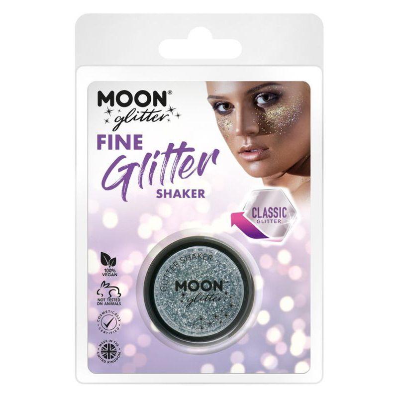 Moon Glitter Classic Fine Glitter Shakers Silver Smiffys _1