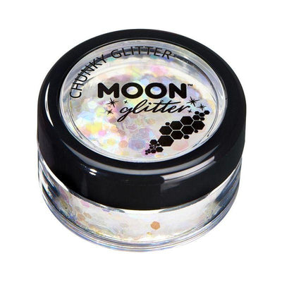 Moon Glitter Iridescent Chunky Glitter White Smiffys _1