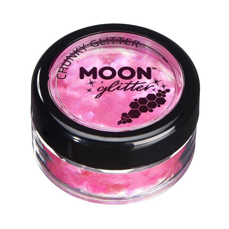 Moon Glitter Iridescent Chunky Glitter Pink Smiffys _1