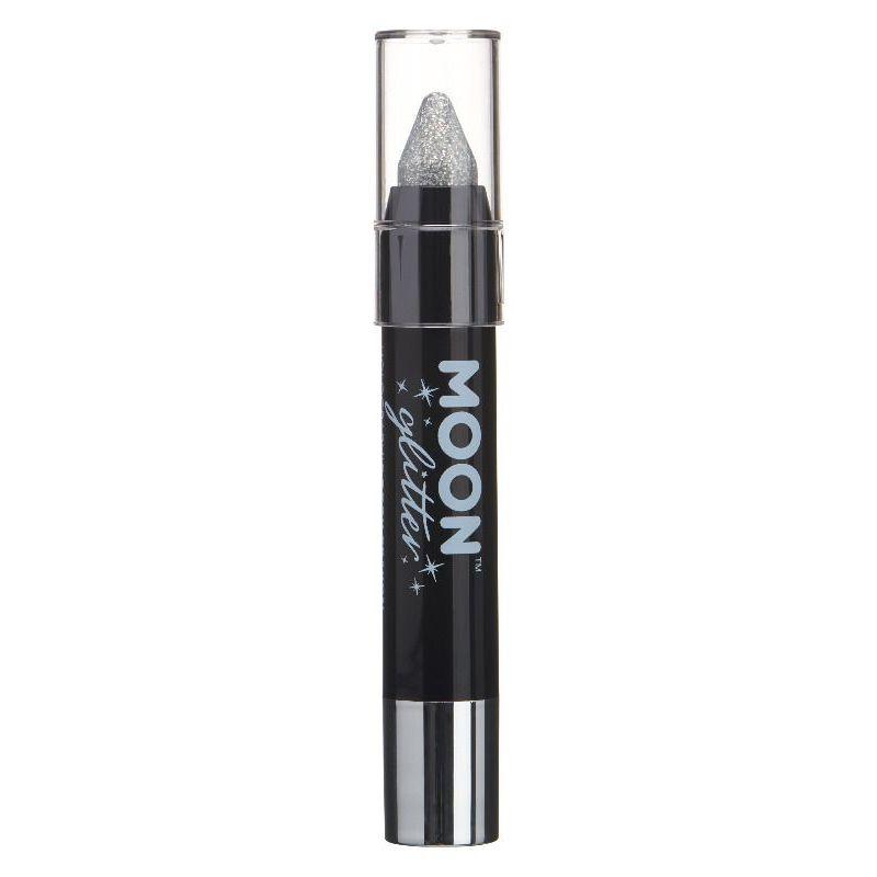 Moon Glitter Holographic Body Crayons Silver Smiffys _1