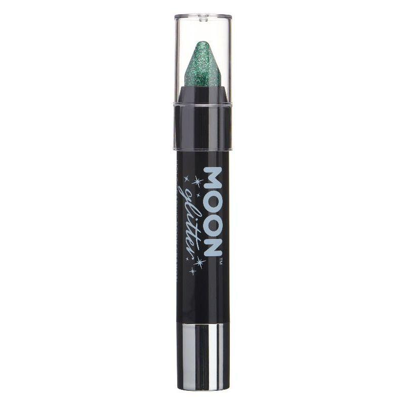 Moon Glitter Holographic Body Crayons Green Smiffys _1