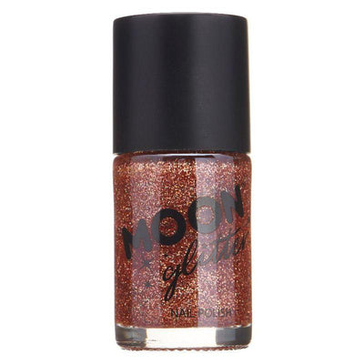 Moon Glitter Holographic Nail Polish Rose Gold Smiffys _1