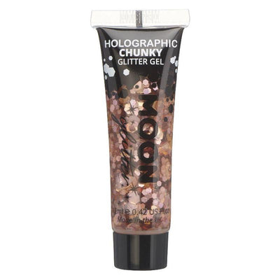 Moon Glitter Holographic Chunky Glitter Gel Rose Smiffys _1