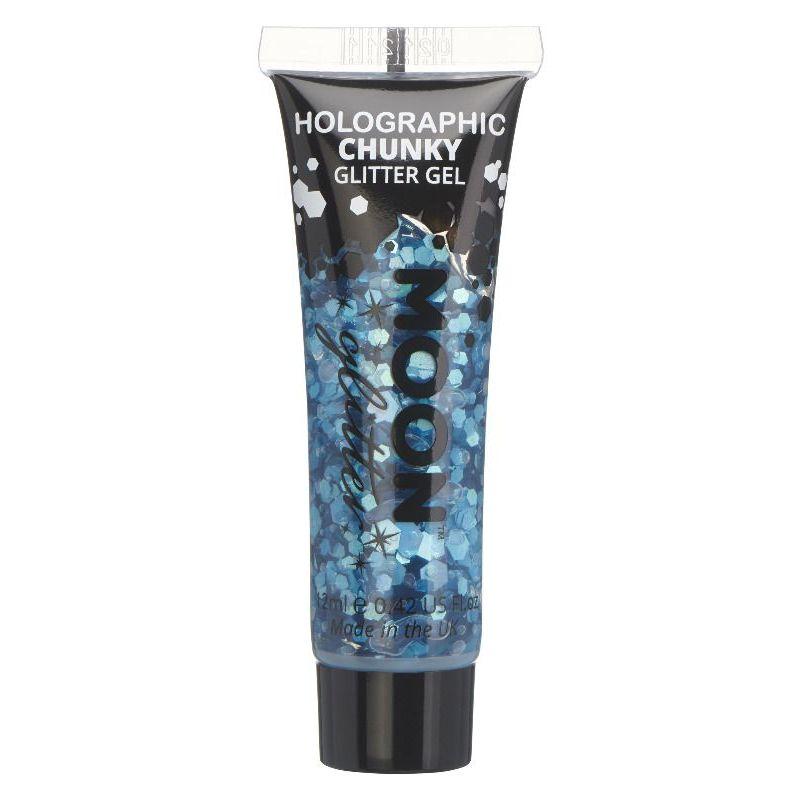 Moon Glitter Holographic Chunky Glitter Gel Blue Smiffys _1