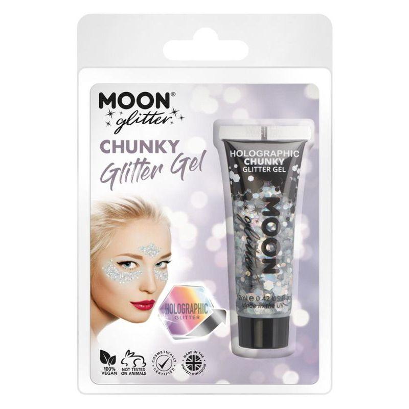 Moon Glitter Holographic Chunky Glitter Gel Sil Smiffys _1