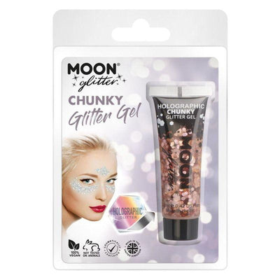 Moon Glitter Holographic Chunky Glitter Gel Ros Smiffys _1