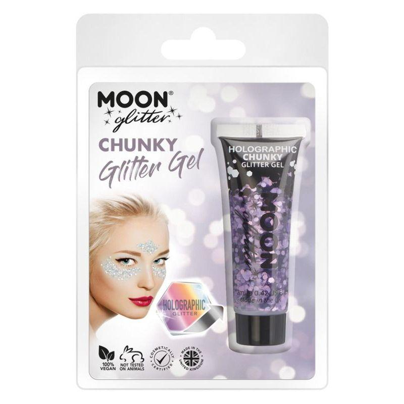 Moon Glitter Holographic Chunky Glitter Gel Purpl Smiffys _1