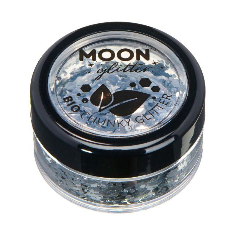 Moon Glitter Bio Chunky Glitter Silver Smiffys _1