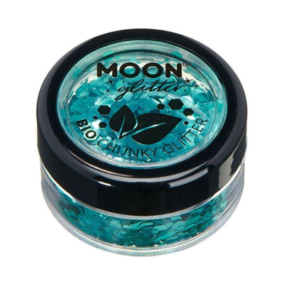 Moon Glitter Bio Chunky Glitter Turquoise Smiffys _1