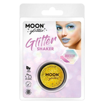 Moon Glitter Iridescent Glitter Shakers Yellow Smiffys _1