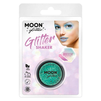 Moon Glitter Iridescent Glitter Shakers Green Smiffys _1