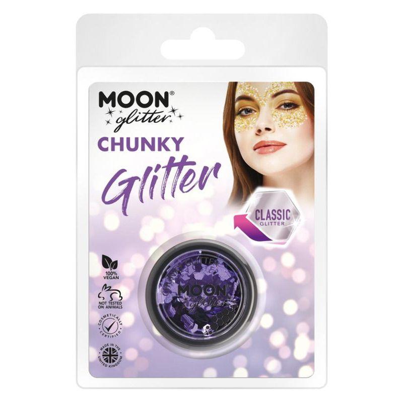 Moon Glitter Classic Chunky Glitter Lilac Smiffys _1