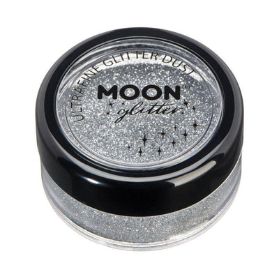 Moon Glitter Classic Ultrafine Glitter Dust Silve Smiffys _1