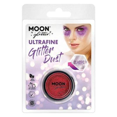 Moon Glitter Classic Ultrafine Glitter Dust Red Smiffys _1