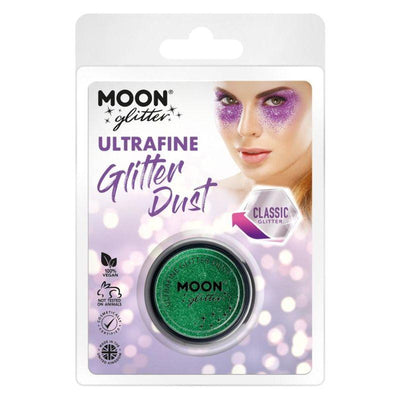 Moon Glitter Classic Ultrafine Glitter Dust Green Smiffys _1