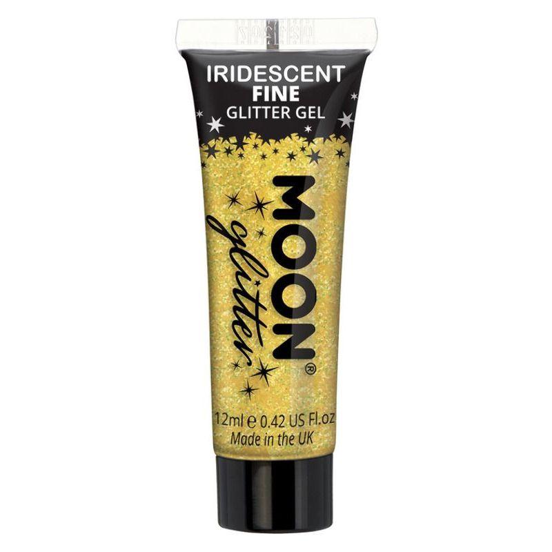 Moon Glitter Iridescent Glitter Gel Yellow Smiffys _1