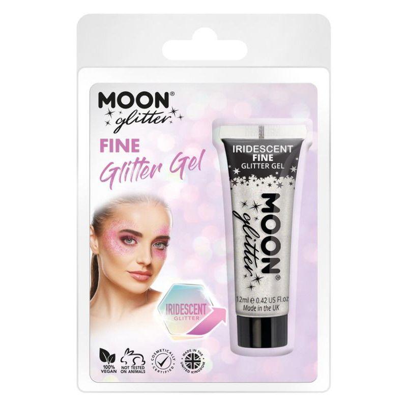 Moon Glitter Iridescent Glitter Gel White Smiffys _1