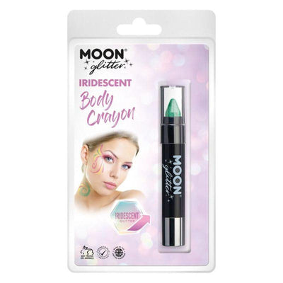 Moon Glitter Iridescent Body Crayons Green Smiffys _1