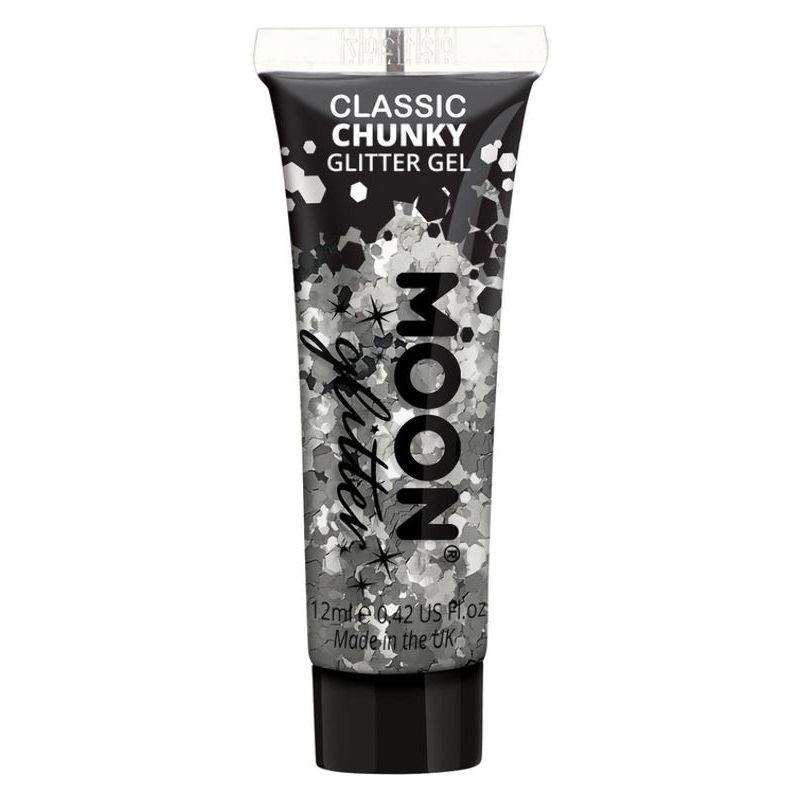 Moon Glitter Classic Chunky Glitter Gel Silver Smiffys _1