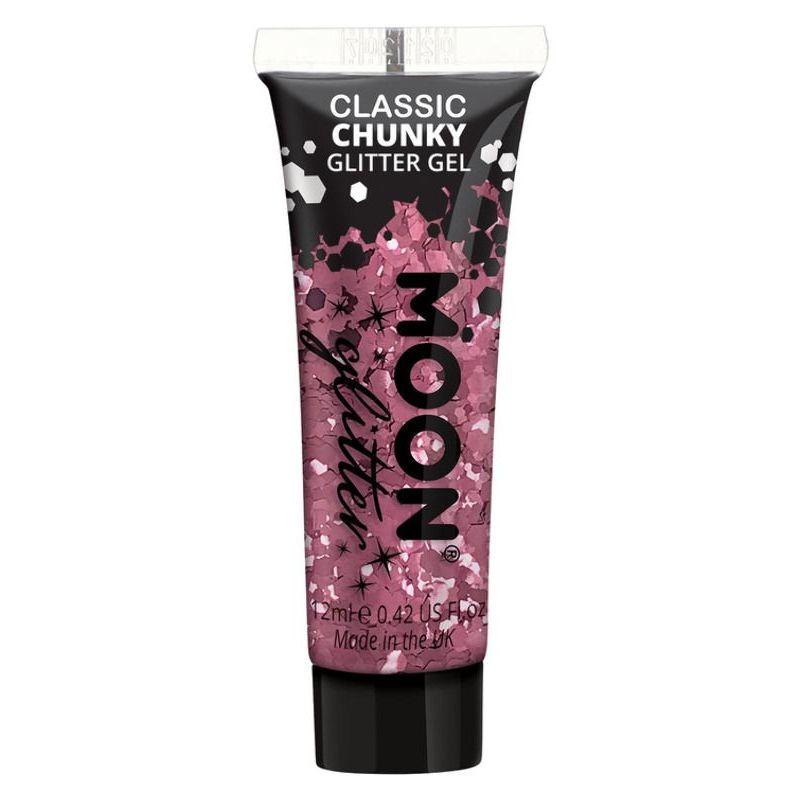 Moon Glitter Classic Chunky Glitter Gel Pink Smiffys _1