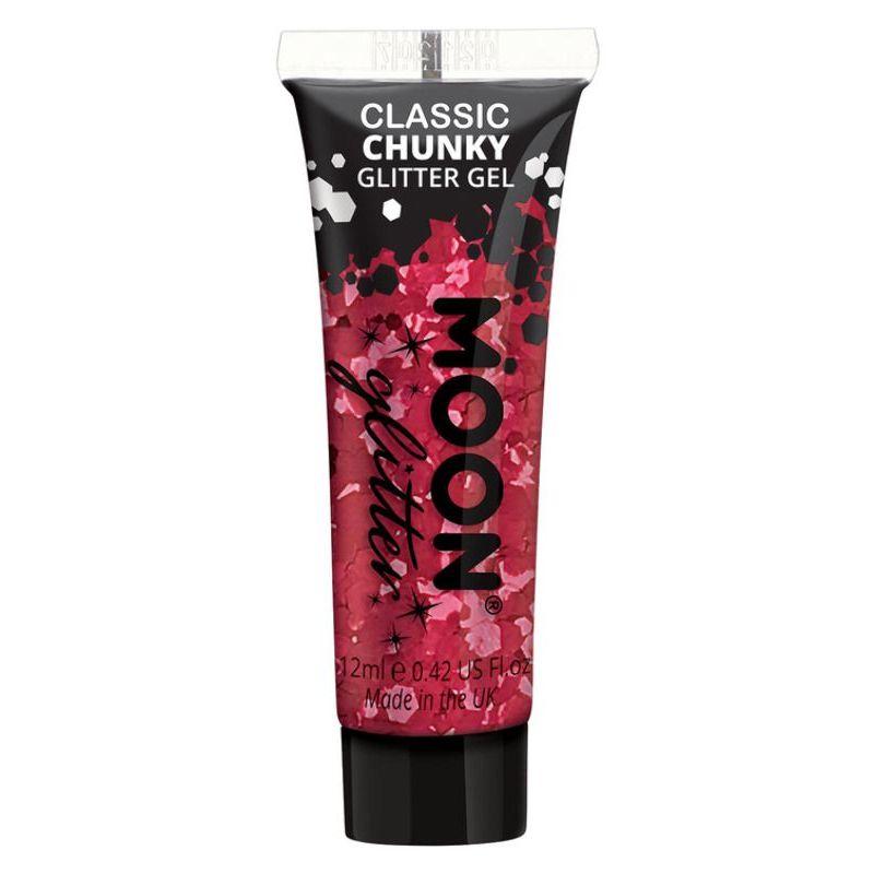 Moon Glitter Classic Chunky Glitter Gel Red Smiffys _1