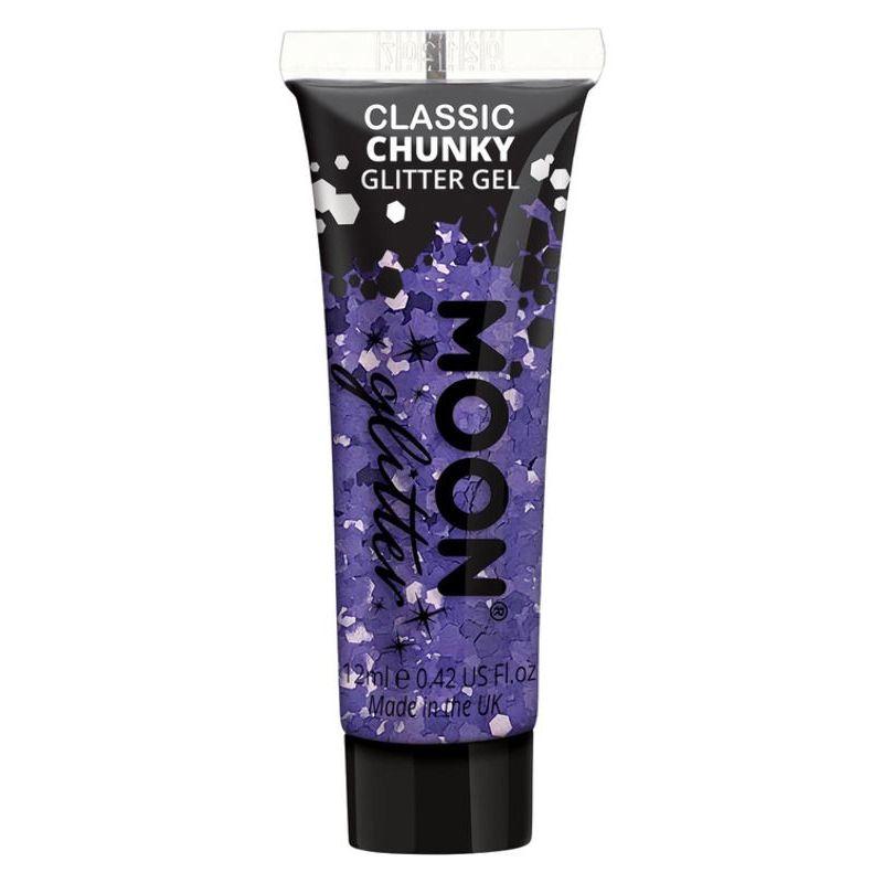 Moon Glitter Classic Chunky Glitter Gel Lilac Smiffys _1