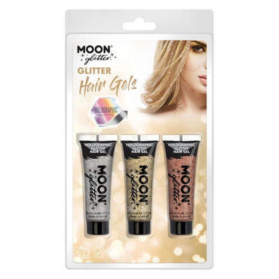 Moon Glitter Holographic Glitter Hair Gel Smiffys _1