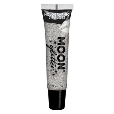 Moon Glitter Holographic Glitter Lipgloss Silver Smiffys _1