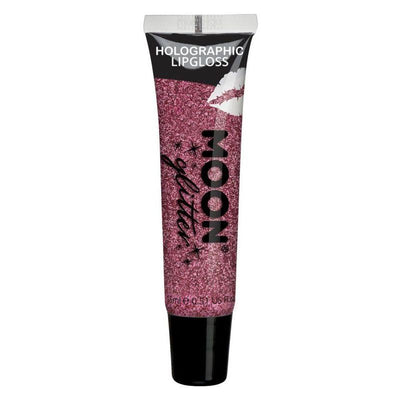 Moon Glitter Holographic Glitter Lipgloss Pink Smiffys _1