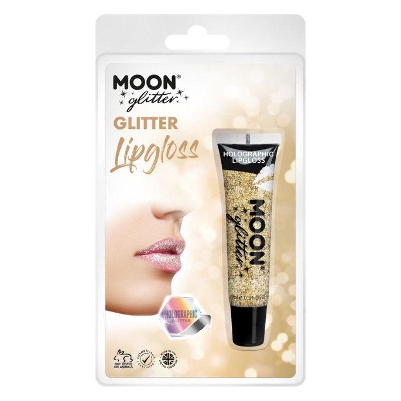 Moon Glitter Holographic Glitter Lipgloss Gold Smiffys _1