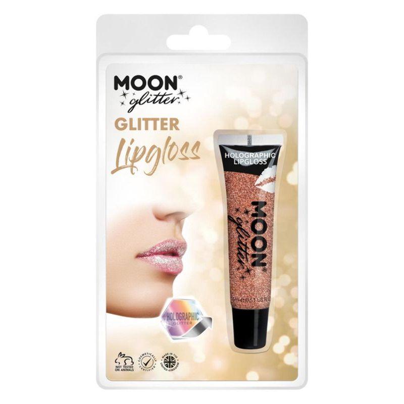 Moon Glitter Holographic Glitter Lipgloss Rose Go Smiffys _1