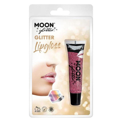 Moon Glitter Holographic Glitter Lipgloss Pink Smiffys _1