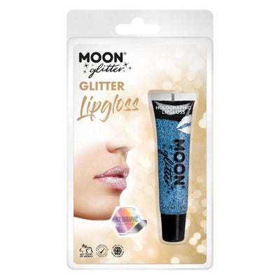 Moon Glitter Holographic Glitter Lipgloss Blue Smiffys _1