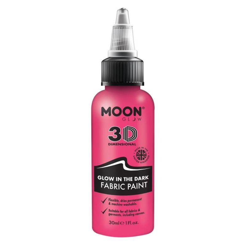 Moon Glow Glow in the Dark Fabric Paint Pink Smiffys _1