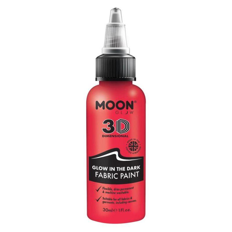 Moon Glow Glow in the Dark Fabric Paint Red Smiffys _1